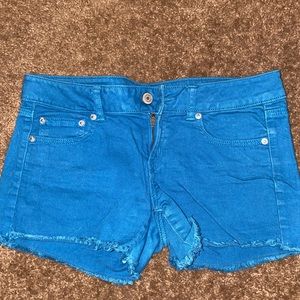 Blue cut off Jean Shorts